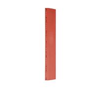 Nicoman Ramped Edges for Modular Interlocking Ribbed Floor Tiles - Male Fitting - Red
