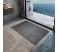 Reversible Dual-Colour Grey/Brown PVC Anti Slip Shower Mat Bath Mat - Rectangular 75x44 cm Nicoman Multi One Size