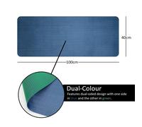 Nicoman Reversible Dual-Colour PVC Shower Bathroom Anti slip Mat - Blue/Green - 100x40cm