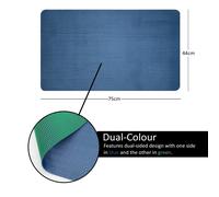 Nicoman Reversible Dual-Colour PVC Shower Bathroom Anti slip Mat - Blue/Green - 75x44cm