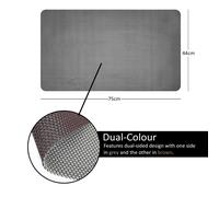 Nicoman Reversible Bath Mat Non Slip Anti Mold, Shower Mat for Tub Bathtub, Anti Slip Shower Mats for Inside Outside, Safety Washable Quick Drying Large Bath Matt (Grey/Brown, 75x44cm)