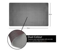 Nicoman Reversible Dual-Colour PVC Shower Bathroom Anti slip Mat - Grey/Brown - 90x60cm
