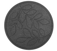 Nicoman Reversible Outdoor Garden Stepping Stone Leaves In Grey - Pack Of 4