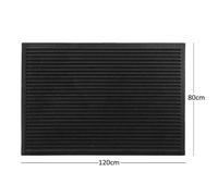 Nicoman Ribbed Harmony Indoor/Outdoor Entrance Door Mat - 120 x 80cm Extra Large