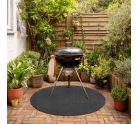 Nicoman Round Bbq Mat - 100Cm, Protects Patio & Decking From Grease, Oil & Burn Marks, Roll-Up For Easy Storage