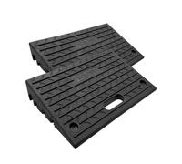 Nicoman Rubber Kerb Ramps, Multiuse Curb Ramp for Vehicles, Wheelchairs, Bikes, Strollers, Pet Mobility and Disabled Chair & Dog (Pack of 2)