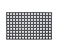 Nicoman Rubber Ring Door Mat Outdoor - Black | Size: 45 cm x 75 cm Nicoman Black 45 cm x 75 cm