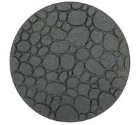 Nicoman Rubber River Rock Garden Stepping Stone - Grey 46cm | Size: 1 Pack Nicoman Grey 1 Pack
