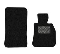Nicoman Spaghetti All-Weather Fully Tailored Car mats Fit【1-Series Hatchback 3&5 Doors E81/E87 Year 2004-2012】(Front Set 2-Piece,Black)