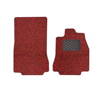Nicoman Spaghetti All-Weather Fully Tailored Car mats Fit【2007-2015 XF Saloon/Estate X250 】(Front Set 2-Piece,Red with Black)