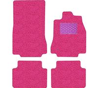 Nicoman Spaghetti All-Weather Fully Tailored Car mats Fit【2007-2015 XF Saloon/Estate X250 】(Full Set 4-Piece,Pink)