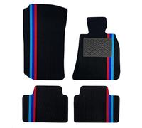 Nicoman Spaghetti All-Weather Fully Tailored Car mats Fit - (3-Series Saloon/Estate G20/G21 Year 2019 - Present) - (Full Set 4-Piece,Black)