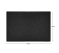 Nicoman Spaghetti BBQ Floor Protection Mat - 120cm x 80cm - Black