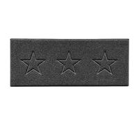 Nicoman Star Embossed Shape Door Mat Dirt-Trapper Washable Barrier Doormat-Dark Grey (Watertight Rubber-Back)-Runner (150x60cm)