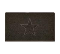 Embossed PVC Spaghetti Embossed Star Door Mat Nicoman Brown 45cm x 75cm