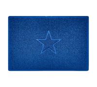 Embossed PVC Spaghetti Embossed Star Door Mat Nicoman Blue 90cm x 60cm