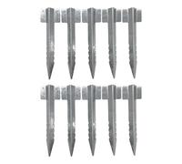 Nicoman Metal Railway Sleepers Brackets For Landscape, Lawn and Driveway Path Edging - Pack of 10
