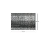 Nicoman Striped Needlefelt Doormat - Grey - 60cm x 40cm