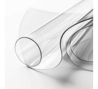 Nicoman Tablecloth 2mm Thick Transparent Pvc Table Protector 1.45M Wide Custom Length By The Meter