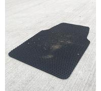 Nicoman Universal Car Floor Mat Hex Style Dirt Catcher Anti-Slip Heavy Duty Waterproof Easy Clean - (Black, Driver Side, Small, 1 Piece)