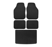 Nicoman Universal Car Mats Heavy-Duty Rubber Car Mats - Full Set + Boot Mat