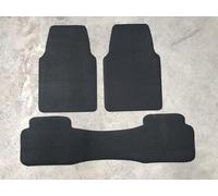 Nicoman Universal Hex Dirt Catcher Anti-Slip All-Season Car Floor Mat(Black, Full Set with Taxi-Style 1-Piece Rea), Large Size