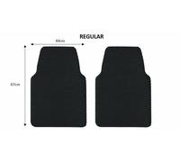 Nicoman Universal Hex Dirt Catcher Anti-Slip Car Floor Mats 2pc Front Set - Regular