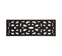 Nicoman Outdoor Doormat Decorative Stair Mats Heavy Duty Drainage Dirt Trapper Porch Rubber Skid Proof Anti Slip - (Narrow, Chocolate, 75 x 25cm)