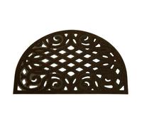 Nicoman Victorian Style Outdoor Half Moon Door Mat in Dark Brown | Size: 45 cm x 75 cm Nicoman Dark Brown 45 cm x 75 cm