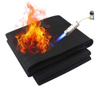 Nicoman Welding Blanket Fireproof Mat 50 x 50 x 0.5cm, Carbon Felt High Temper Fire Proof Insulation Pad up to 1800°F/2000°C Heat Resistant Material Flame for Grill Soldering Welders Plumbers