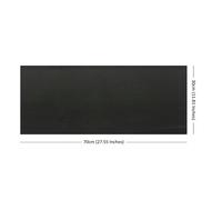 Nicoman Welding Blanket Fireproof Mat 70 x 30 x 0.5 cm, Carbon Felt High Temper Fire Proof Insulation Pad up to 1800°F Heat Resistant Material Flame Retardant Fabric for Grill Stove Pit Soldering