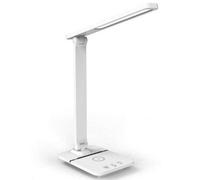 Nicoman White Desk Lamp with Wireless & USB Phone Charger Nicoman White