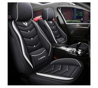 NICONC Car Seat Covers for All Models Ecosport Figo Focus Mk2 Fiesta Mk7 S-Max Mondeo Mk4 Explorer Universal car seat cover five-piece set_Black white