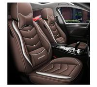 NICONC Car Seat Covers for All Models Ecosport Figo Focus Mk2 Fiesta Mk7 S-Max Mondeo Mk4 Explorer Universal car seat cover five-piece set_Coffee