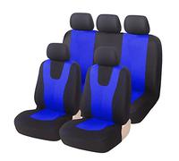 NICONC Car Seat Covers for Land Rover All Models Freelander 2 Discovery Sport Range Rover Velar Jaguar Xe Xf Xj E-Pace F-Pace I-Pac Universal car seat cover five-piece set,blue