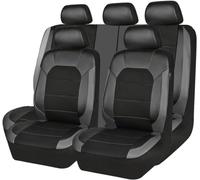 NICONC Car Seat Covers for Skoda Kodiaq 2017-2020/Karoq 2018-2021/Skoda Fabia 2007-2019 Universal car seat cover five-piece set,grey