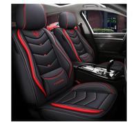 NICONC Car Seat Covers for SsangYong Rodius/BMW X1/Benz Vito/Benz Viano/Honda Allison/Buick GL8 y Todos los demás Coches de 7 plazas Universal car seat cover five-piece set_Black red