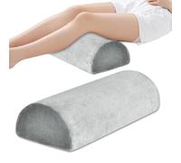 Nicoone Half Moon Memory Foam Pillow,Bolster Pillow for Legs,Knees,Lower Back - Leg Elevation Pillow for Side and Back Sleepers, Neck, Legs, Knees & Waist