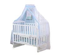 Nicoone Mosquito Net for Crib Newborn Baby Crib Dome Net, Foldable Canopy Insect Protection, Delicate Lace Decoration Great Breathability