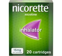 Nicorette 15mg Inhalator Nicotine 20 Cartridges (Stop Smoking Aid)