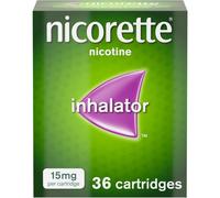 Nicorette 15mg Inhalator Nicotine 36 Cartridges