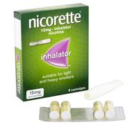 Nicorette 15mg Inhalator Nicotine 4 Cartridges