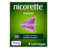 Nicorette 15mg Inhalator Nicotine 4 Cartridges (Stop Smoking Aid)