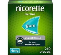 Nicorette 4mg Gum 210 Pieces Original Flavour Quit Smoking Aid