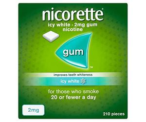 Nicorette Chewing Gum Icy White Gum 2mg Quantity 210