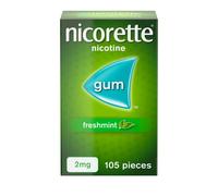 Nicorette Freshmint 2mg Gum 105 Pieces Quit Smoking Aid in Clear Nicorette Clear