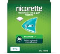 Nicorette Freshmint 2mg Gum 210 Pieces