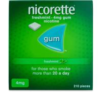 Nicorette Freshmint Gum 4mg 210 Pack
