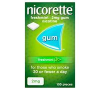 Nicorette Freshmint Stop Smoking Aid Chewing Gum, 2 mg