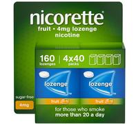 Nicorette Fruit 4mg Lozenge, 160 Lozenges (4 x 40 Packs)